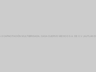 Protegido: DC-3 CAPACITACIÓN MULTIBRIGADA, CASA CUERVO MEXICO S.A. DE C.V. (AUTLAN DE NAVARRO)